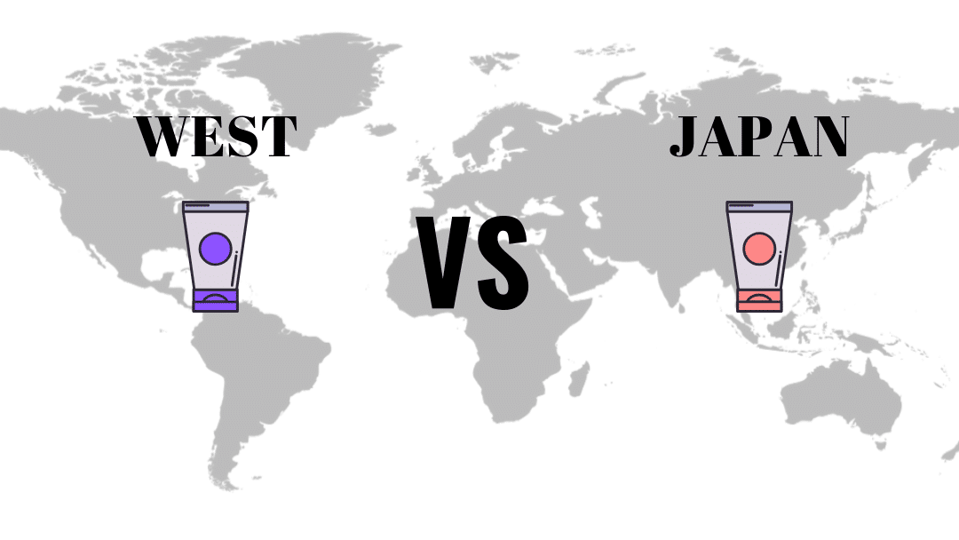 lotion culture difference between the west and japan